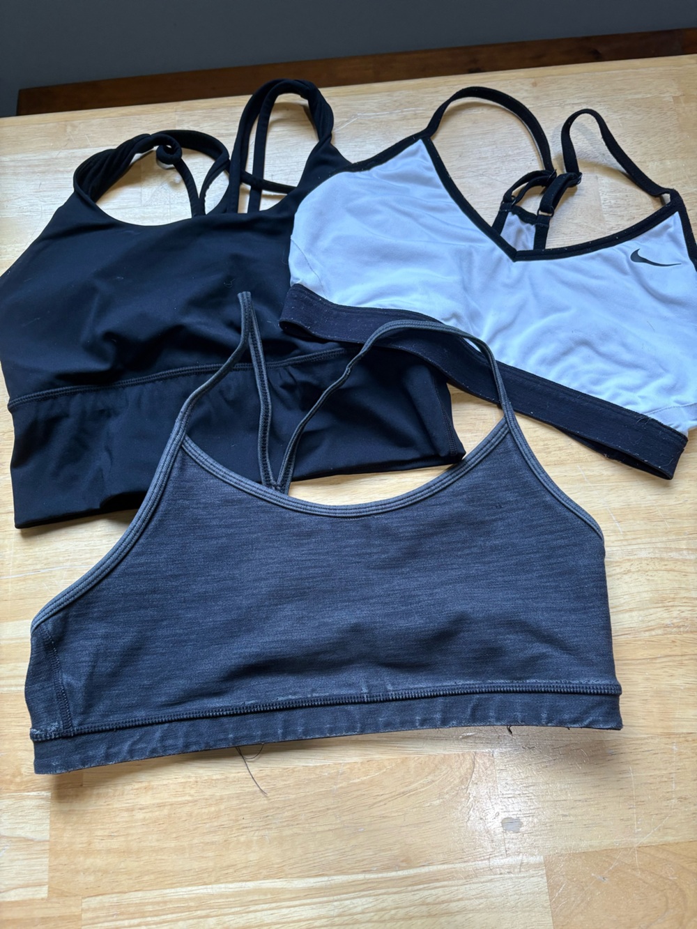 Black and Charcoal Women's Athletic Tank Tops - Multipack